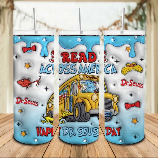 Discover Seuss Geisel Cartoon Character 20oz Tumbler