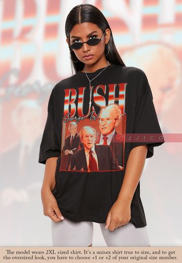 Discover RETRO GEORGE BUSH Shirt, George W. Bush Vintage Shirt, George W. Bush Fan Tee
