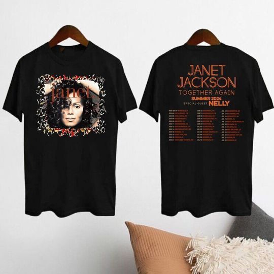 Janet Jackson 90s Vintage Shirt, 2024 Tour Janet Jackson Together Again Shirt