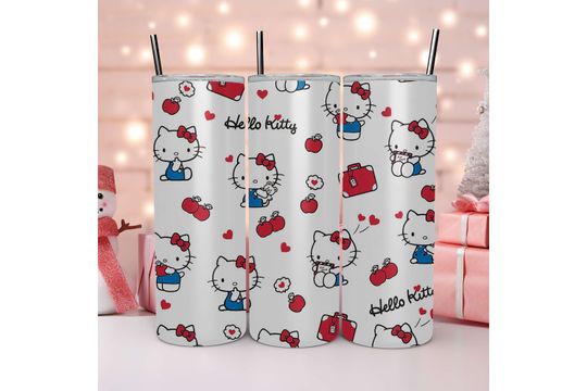 20oz Hello Cat Tumbler, Hello Kitty Kawaii tumbler