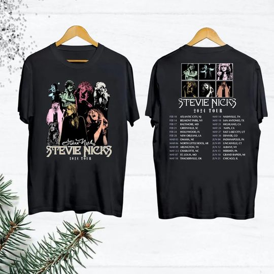 Stevie Nicks 2024 Tour Merch, 2024 Stevie Nicks Live In Concert T-Shirt