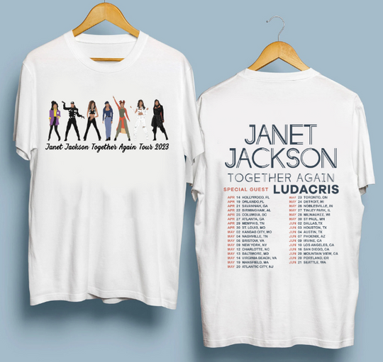 Janet Jackson Together Againn Toour 2023   tshirt