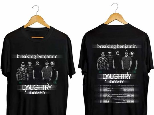 Discover Breaking Benjamin US Tour 2024 Shirt, Breaking Benjamin Band Fan T-Shirt