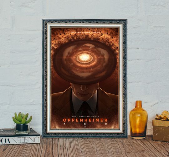 Oppenheimer Movie Poster, Cillian Murphy Classic Vintage Movie Poster, Christopher Nolan Classic Movies Canvas Cloth Poster
