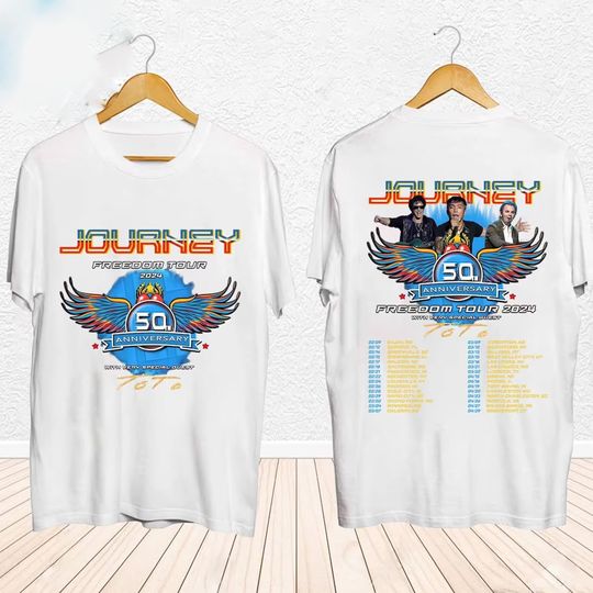 Discover Journey Freedom Tour 2024 Shirt, Journey With Toto 2024 T Shirt