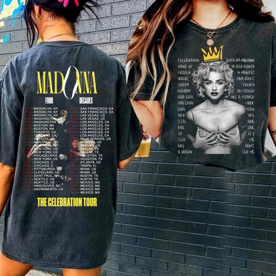 Discover Mado.nna The Celeb.ration Tour 2024 T Shirt