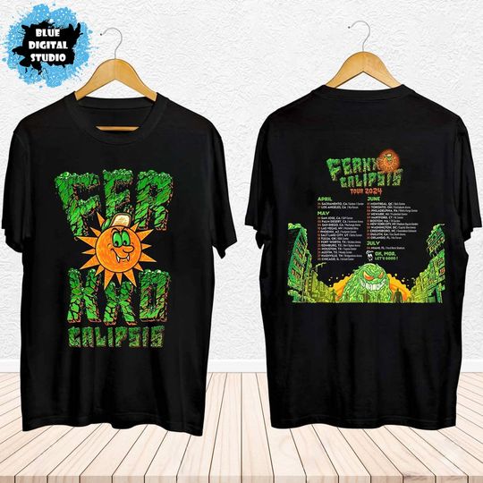 Discover Ferxxocalipsis World Tour 2024 Shirt, Feid Ferxxo 2024 Tour T Shirt