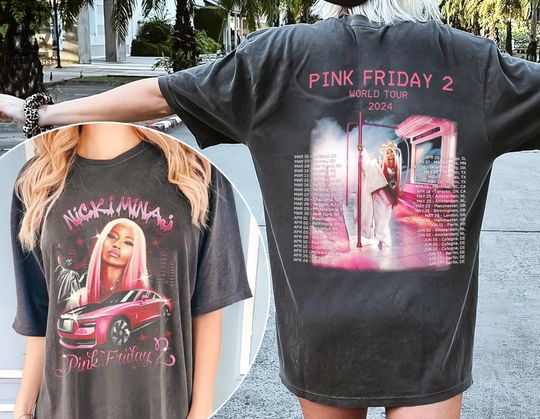 Discover Retro Niicki Mienaj Pink Friday 2 Tour T-Shirt
