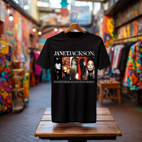 Discover Vintage Janet Jackson Singer T-Shirt from the Together Again Tour 2024