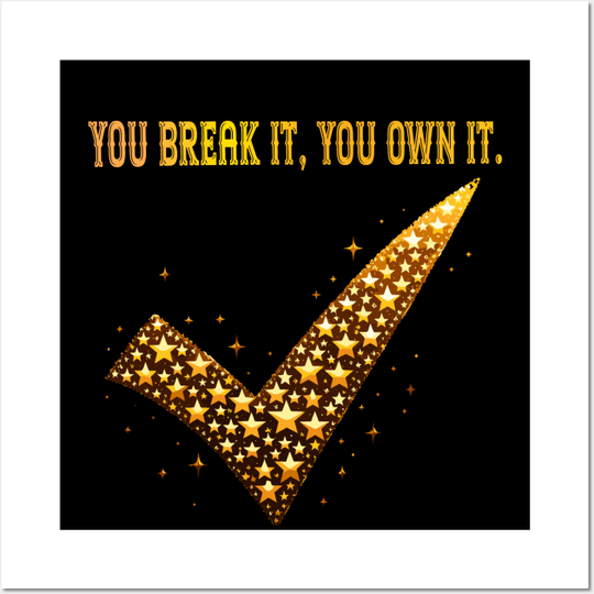 You Break it, You own it Caitlin Clark Poster