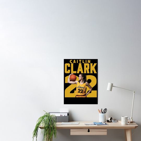 Basketball Champion Poster, Caitlin Clark Baseball Poster