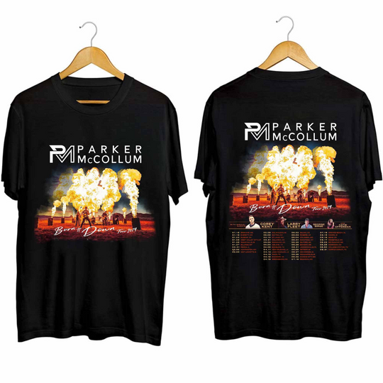 Discover P McCollum Burn It Down Tour 2024 For Fan T-Shirt