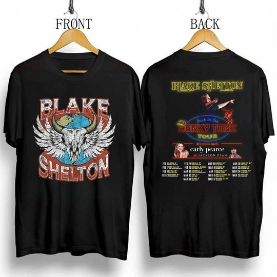 Discover Blake Shelton Back To The Honky Tonk Tour 2023 T-Shirt