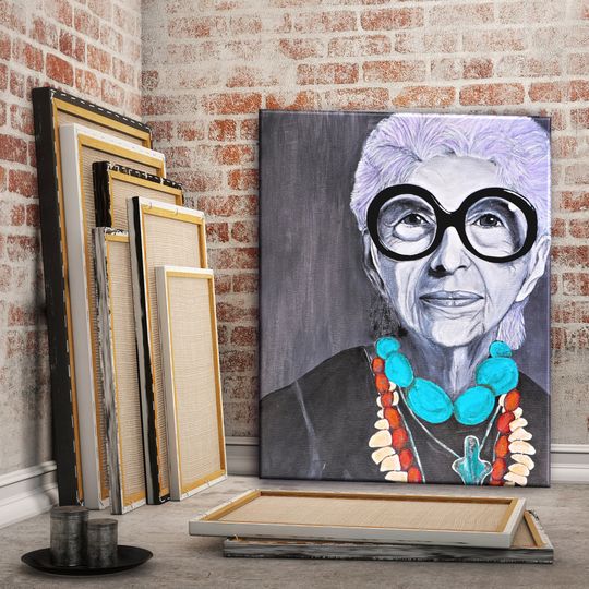 Discover Iris Apfel poster Living Room Decor