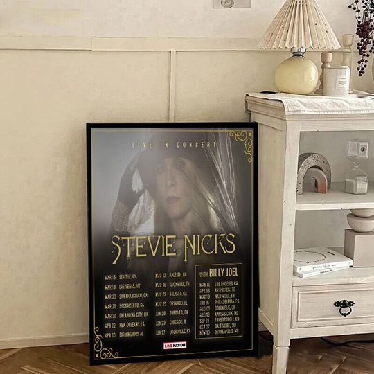 Stevie Nicks 2024 Tour Poster, Music Poster