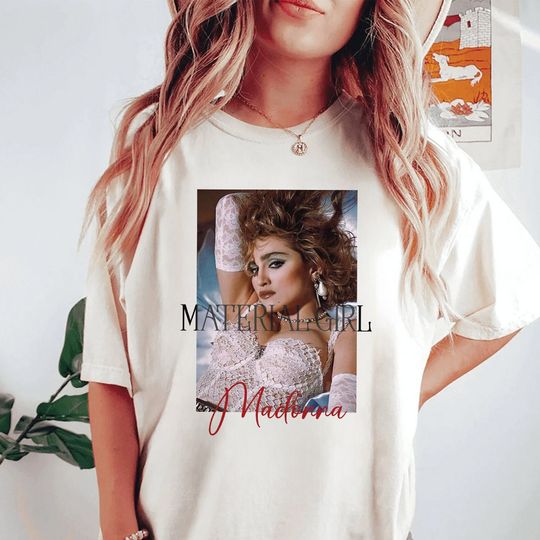 Madonna Material Girl Shirt Madonna Lovers T-shirt Vintage Madonna 80s Party