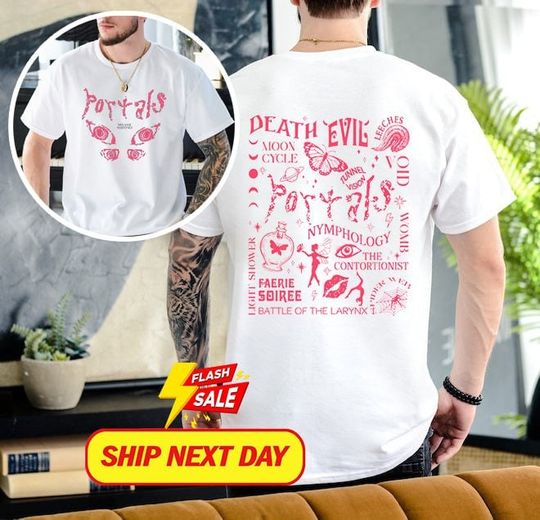 Melanie Martinez Portals Print Zipper Coat T-shirt, Melanie Shirt Portals Tour