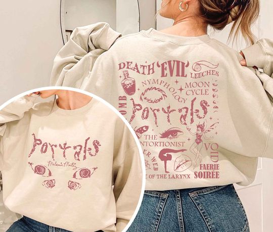 Discover Melanie Tracklist, The trilogy Tour 2024, Portals Album Sweatshirt