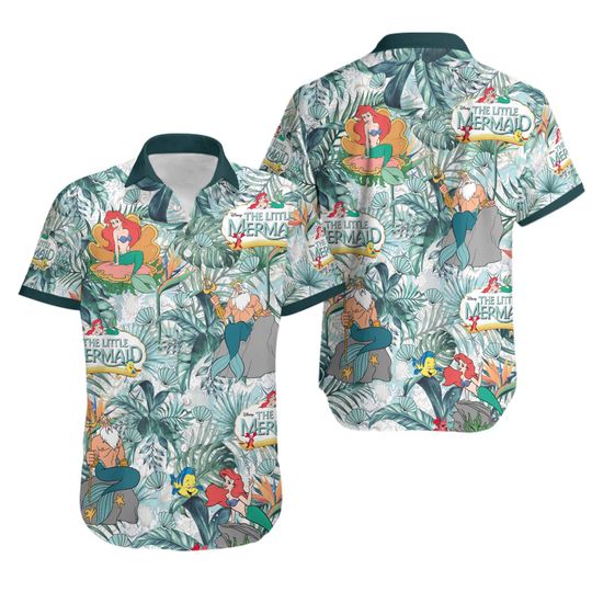 Discover The Little Mermaid Hawaiian Shirt | Ariel Princess Hawaiian Shirt