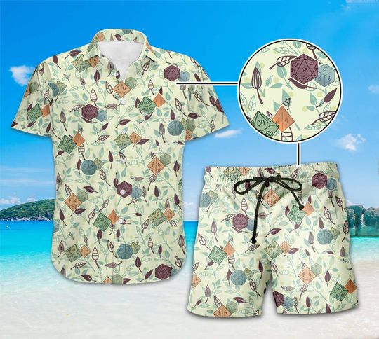 Dungeons And Dragons Hawaiian Shirt | DnD Shirt | Dungeons Dice Summer