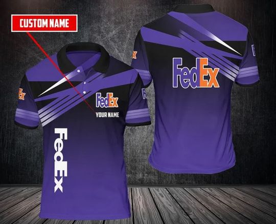 Discover Personalized FedEx Polo Shirt, FedEx Ground 3D Printed Polo Shirt