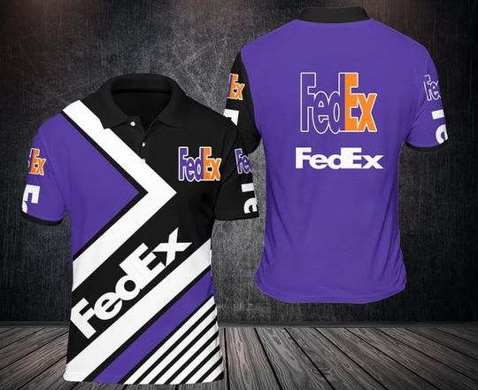 FedEx Polo Shirt, FedEx Ground 3D Printed Polo Shirt