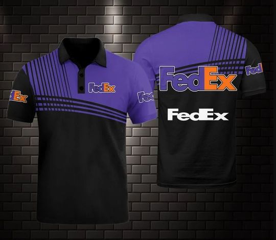FedEx Polo Shirt, FedEx Ground 3D Printed Polo Shirt