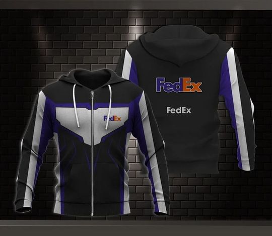 Discover FedEx Hoodie, FedEx Ground 3D Printed Zip Hoodie