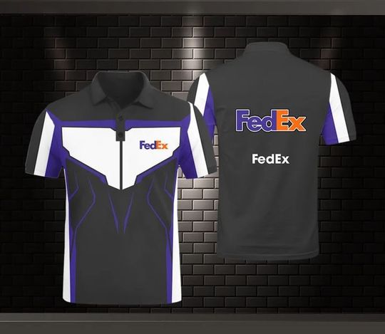 FedEx Polo Shirt, FedEx Ground 3D Printed Polo Shirt