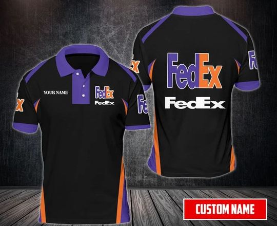 Discover Personalized FedEx Polo Shirt, FedEx Ground 3D Printed Polo Shirt