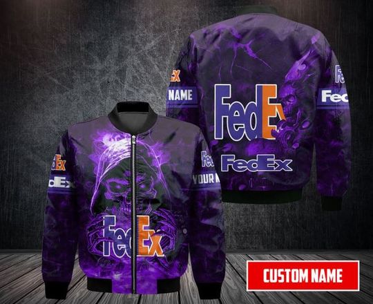Personalized FedEx Bomber Jacket, FedEx Ground Jacket