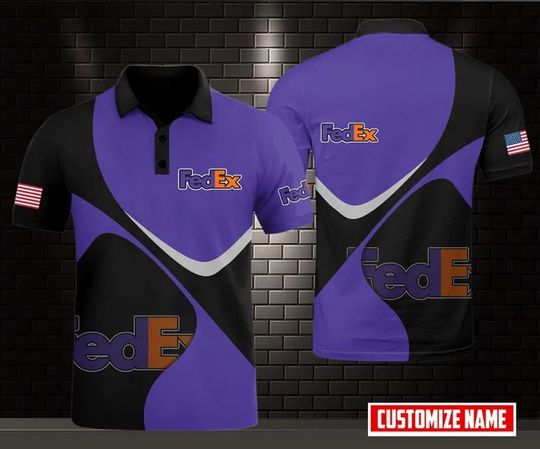 Discover Personalized FedEx Polo Shirt, FedEx Ground 3D Printed Polo Shirt