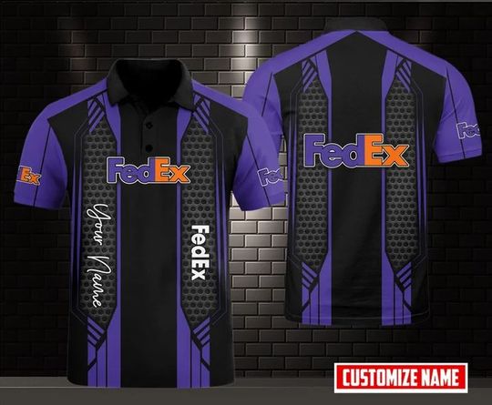Discover Personalized FedEx Polo Shirt, FedEx Ground 3D Printed Polo Shirt