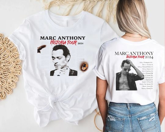 Discover Marc Anthony Historia 2024 Tour Shirt, Marc Anthony Shirt