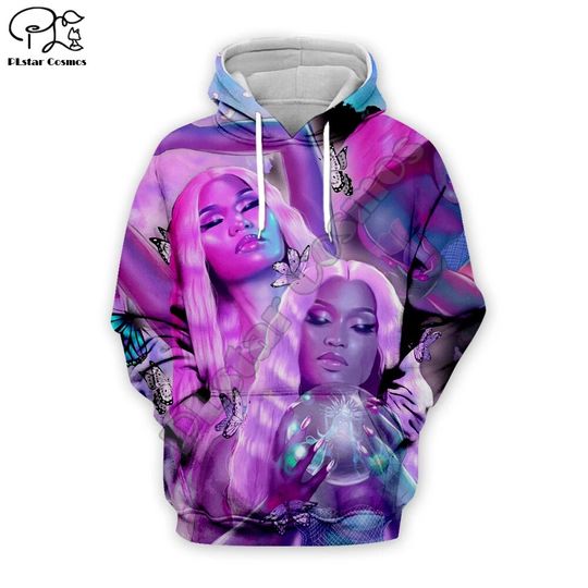 Nicki Minaj Hip-Hop singer 3d Hoodies Print