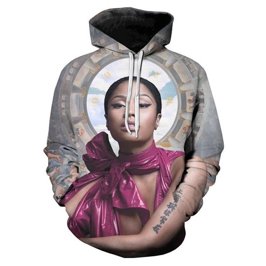 Cool Singer Nicki Minaj American 3D Printed Hoodies