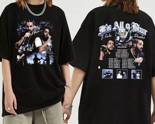 Discover Graphic Drake J Cole Big As The What Tour 2024 T-Shirt