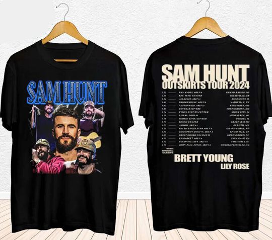 Discover Sam Hunt Outskirts Tour 2024 T-Shirt