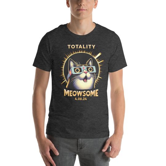 Funny Total Solar Eclipse Cat Shirt, April 8 2024 T Shirt