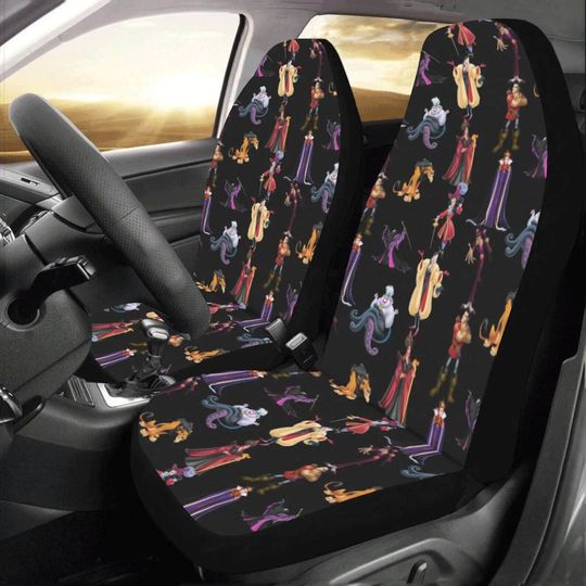 Disney Villains Characters Car Seat Covers