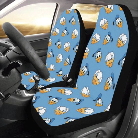 Disney Donald Duck Funny And Grumpy Face Car Seat Covers