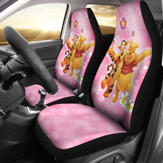 Disney Cute Cartoon Winnie The Pooh Love Car Seat Covers