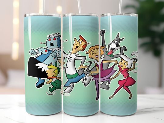 Jetsons Tumbler 20oz Tumbler with Lid and Straw