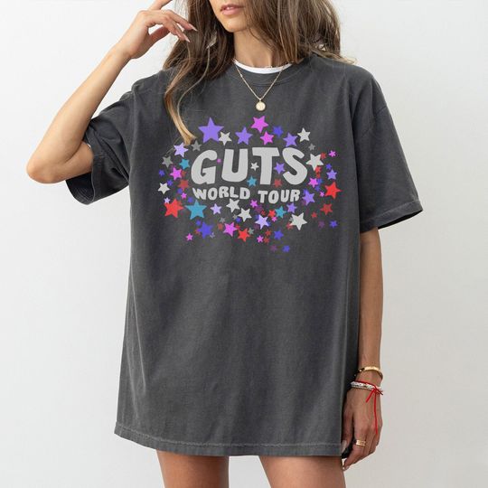 Discover Vintage Olivia Rodrigo Guts Tour Star T-shirt