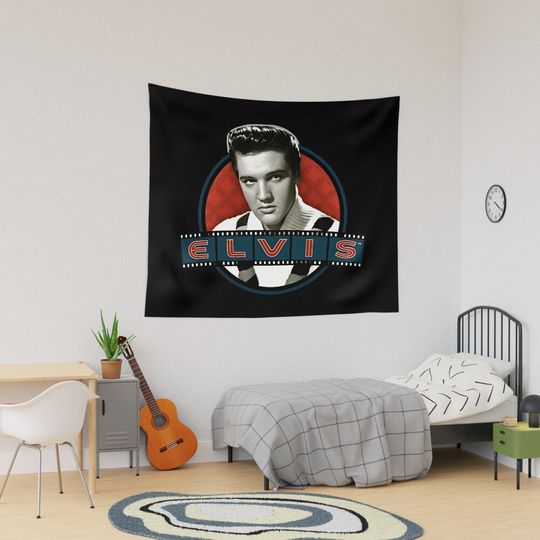 The King Of Rock Elvis Presley Tapestry, Elvis Presley Home Decor