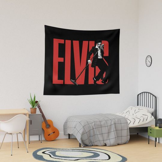 The King Of Rock Elvis Presley Tapestry, Elvis Presley Home Decor