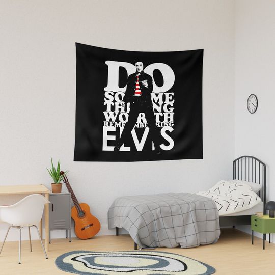 The King Of Rock Elvis Presley Tapestry, Elvis Presley Home Decor