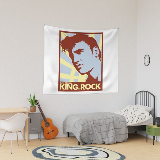 The King Of Rock Elvis Presley Tapestry, Elvis Presley Home Decor