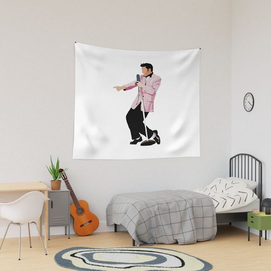 The King Of Rock Elvis Presley Tapestry, Elvis Presley Home Decor