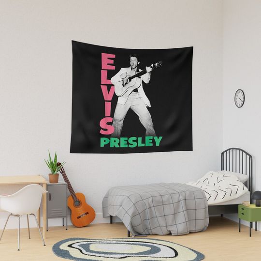 The King Of Rock Elvis Presley Tapestry, Elvis Presley Home Decor